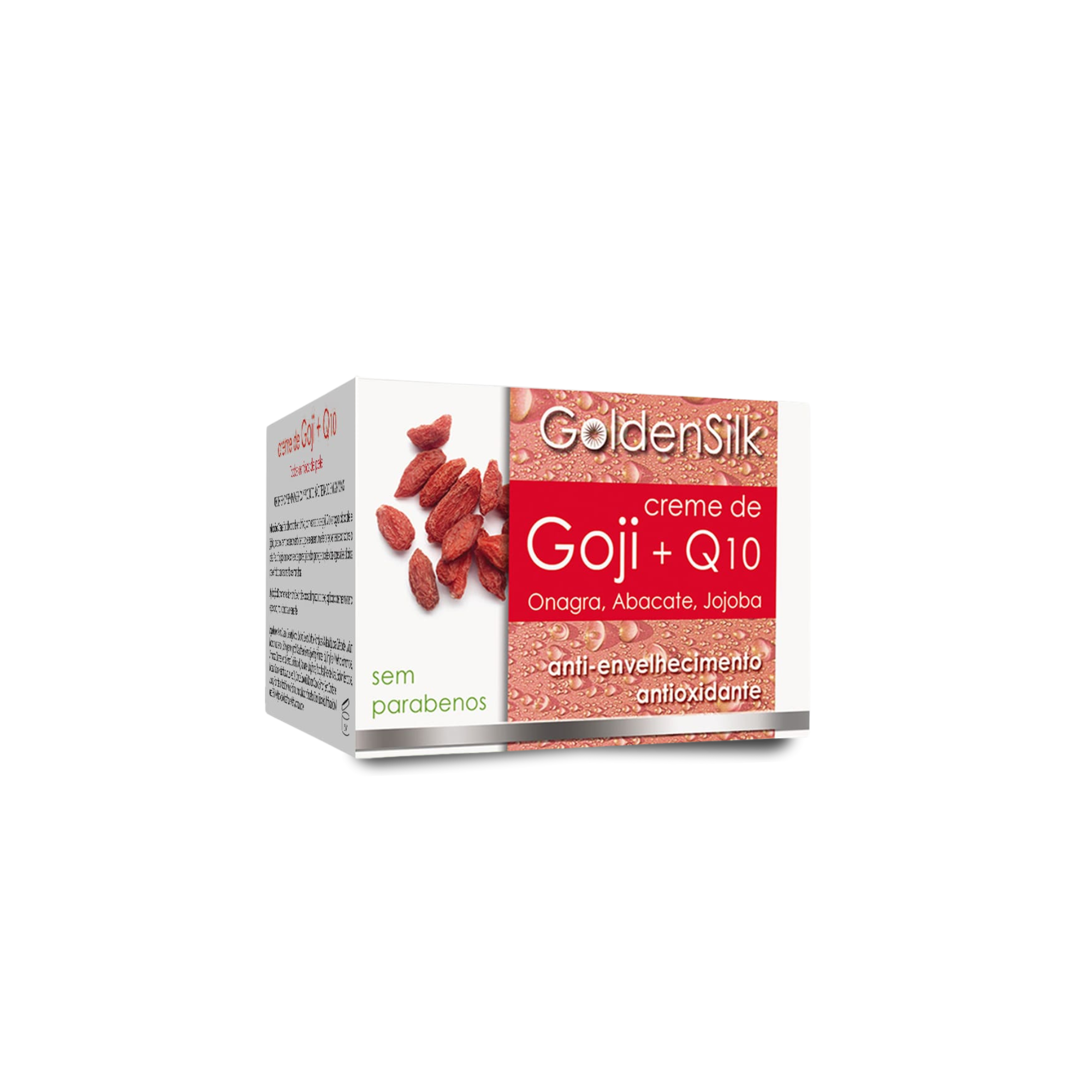 CREME FACIAL HIDRATANTE E NUTRITIVO DE GOJI + Q10 ANTIRRUGAS P/PELES SECAS E SENSÍVEIS